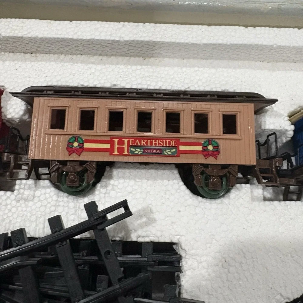 Vtg New Bright Hearthside Village Holiday Christmas Train No. 173 1994 Works